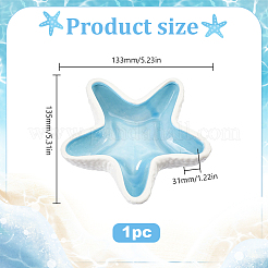 Plateau de rangement en céramique&nbsp;DJEW-WH0043-114A