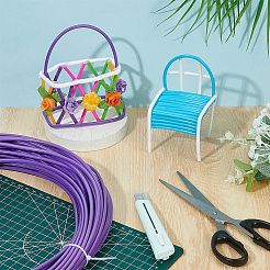 Bandes de rotin en plastique&nbsp;DIY-WH0816-132A