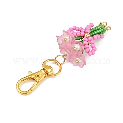 Bouquet di perline di vetro fatte a mano e pendenti in acrilico&nbsp;HJEW-MZ00269-04