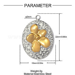 Pendentifs en acier inoxydable 304&nbsp;SA-OY003-56GP