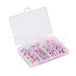497 pz 5 stile arcobaleno abs imitazione perle di plastica perle&nbsp;OACR-YW0001-07A