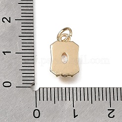Breloques en laiton zircon cubique transparent&nbsp;KK-D110-05G