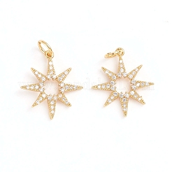 Pendentifs avec zircon cubiques à micro-pavés en laiton&nbsp;ZIRC-E164-29G