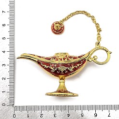 Legierung Emaille Teekanne Home Display Dekoration&nbsp;DJEW-Z010-01G-03