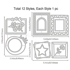 Moldes de corte de acero al carbono stencils&nbsp;DIY-WH0309-1091