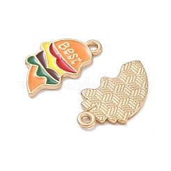2pcs pendentifs en émail en alliage&nbsp;ENAM-I077-03KCG-01