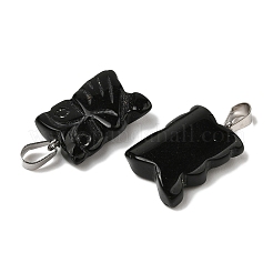 Natürlichen Obsidian Anhänger&nbsp;G-B127-09P-04