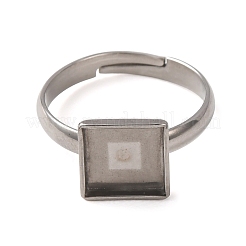 Componentes de anillos de dedo ajustables de acero inoxidable 304&nbsp;SA-CBA8B85-09C-P