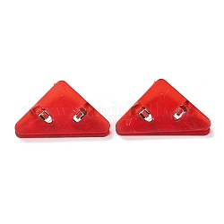 Dreieckige Kunststoffclips, für Büroschulbedarf, rot, 31x52x19 mm