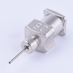 Stainless Steel Fluid Precision Blunt Needle Dispense Tips, Stainless Steel Color, Pin: 0.5mm, 18x6mm, Inner Diameter: 4mm