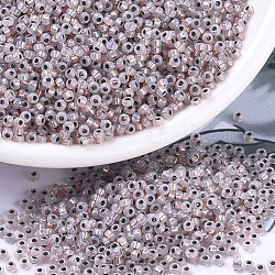 Perles rocailles miyuki rondes, Perles de rocaille japonais, 11/0, (Opale doublée de cuivre RR198), 2x1.3mm, Trou: 0.8mm, environ 50000 pcs / livre
