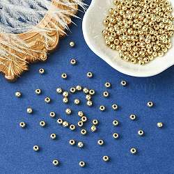 Ccb perline di plastica, per la creazione di gioielli fai da te, tondo, oro, 4mm