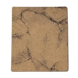 Ensemble de boucles d'oreilles collier en carton cartes d'affichage, rectangle, Pérou, autre motif, 6.4x5.1x0.02 cm, 100 pcs / sac