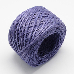 Jute Cord, Jute String, Jute Twine, 2-Ply, for Jewelry Making, Mauve, 2mm, about 54.68 yards(50m)/roll, 35rolls/bag