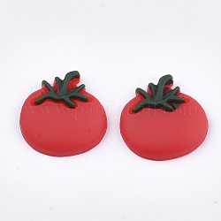 Cabochons in resina, pomodoro, rosso, 19x20x5mm