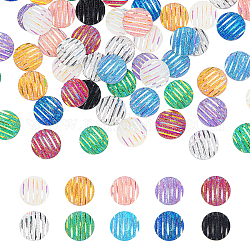 Кабошоны из смолы, плоско-круглые, разноцветные, 12x3~3.5 мм, 300 шт / коробка