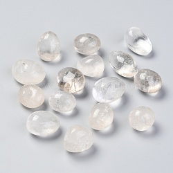 Perline di cristallo di quarzo naturale, Senza Buco, pepite, pietra burrattata, pietre curative per il bilanciamento di 7 chakra, cristalloterapia, gemme di riempimento del vaso, 14~26x13~21x12~18mm, circa 120pcs/1000g