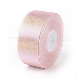 Двухсторонние полиэфирные атласные ленты, розовые, 1-1/2 дюйм (38 мм), о 100yards / рулон (91.44 м / рулон)