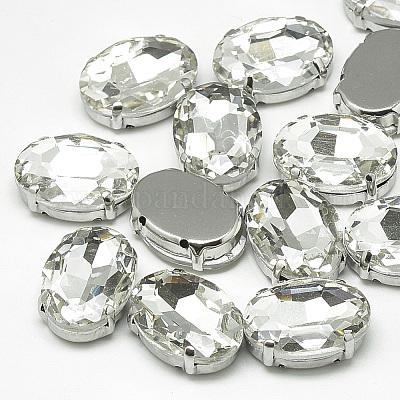 Nähen auf Rhinestone&nbsp;RGLA-T091-10x14mm-01P-1