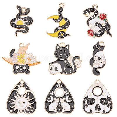 18pcs Resin Cartoon Charms Heart with Wing Shape Charms for