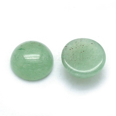 Cabochons d'aventurine vert naturel&nbsp;G-P393-R15-8MM-1