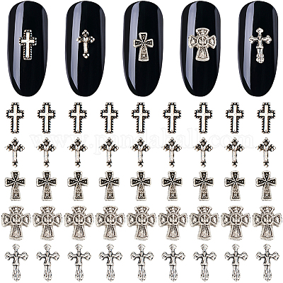 100 Stück Cabochons aus Zinklegierung in 5 Stilen&nbsp;MRMJ-CP0001-20-1