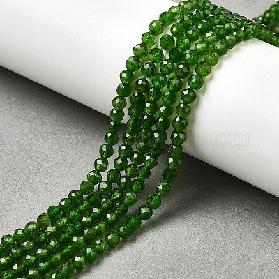 Brins de perles de diopside vert naturel&nbsp;G-NH0046-A01-02-1