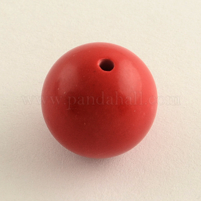 Perles rondes de cinabre&nbsp;CARL-Q002-8mm-1