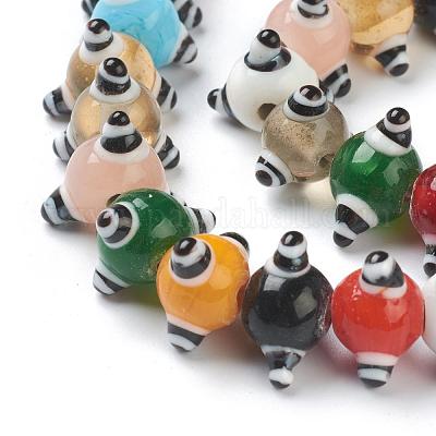 Fatti a mano perle di vetro irregolari&nbsp;LAMP-G142-07B-1