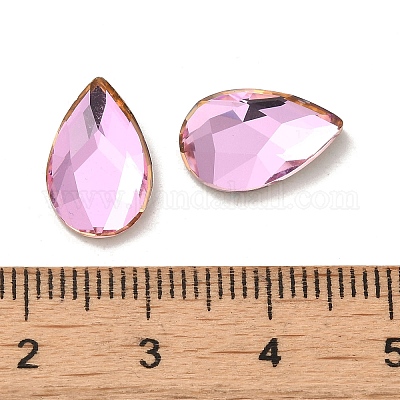 Cabochons de strass en verre&nbsp;RGLA-P037-15A-D223-1
