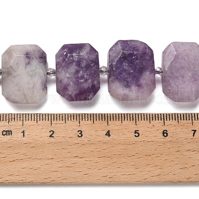 Perles naturelles de perles de lépidolite&nbsp;G-H078-B14-01-1