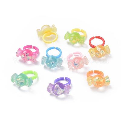 Acryl Manschette Fingerringe&nbsp;RJEW-JR00272-M-1