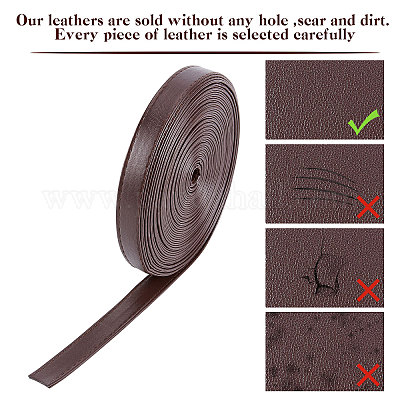 2 Meters Long DIY Crafts Leather Strap 15mm Wide Leather Craft Strips DIY  Supplies durable and