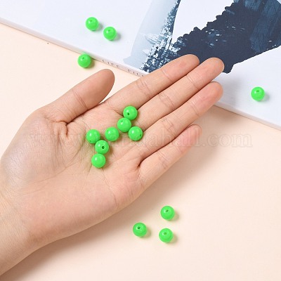 Perlas de acrílico fluorescentes&nbsp;MACR-R517-10mm-07-1