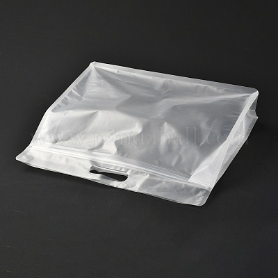 Bolsa de plástico transparente con cierre de cremallera al por