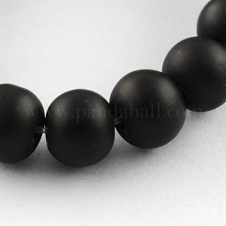 Painted Glass Beads X-DGLA-S072-16mm-24-1