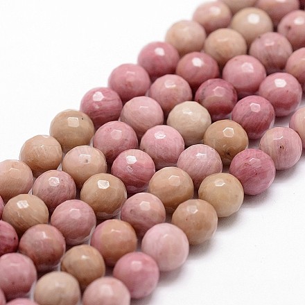Chapelets de perles en rhodonite naturelle G-G736-10-8mm-1