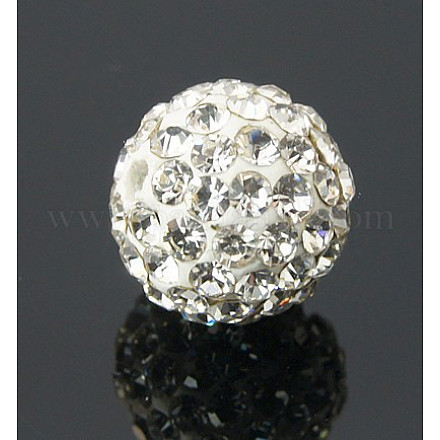 Polymer Clay Rhinestone Beads RB-H284-14MM-001-1