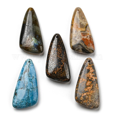 Pendentifs pierres précieuses naturelles mixtes G-M405-09-1