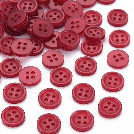 4-hoyo botones de resina BUTT-N018-046-1