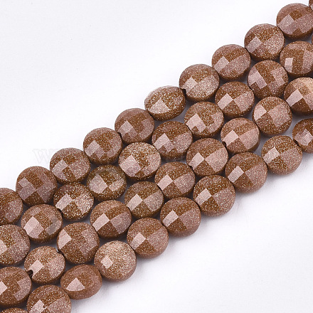 Perle sintetiche Goldstone fili G-T108-46-1