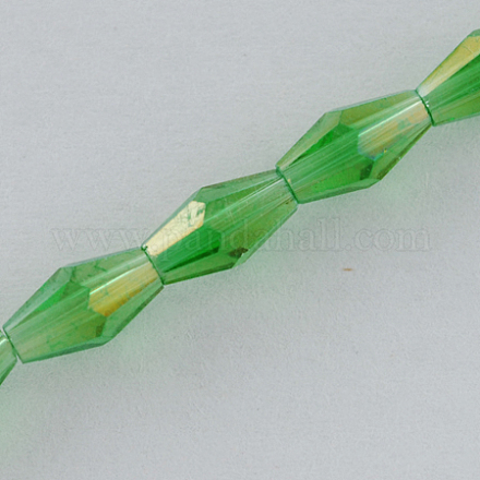 Electroplate Glass Beads Strands EGLA-R020-8x4mm-03-1