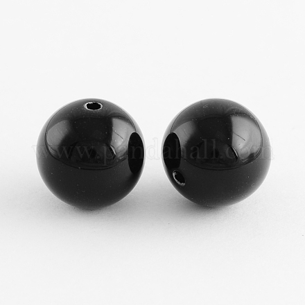 Chunky Bubblegum Round Acrylic Beads SACR-S044-8mm-20-1