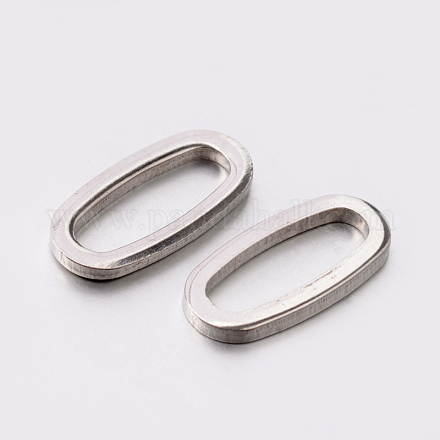 Oval 304 Stainless Steel Linking Rings STAS-E081-07-1