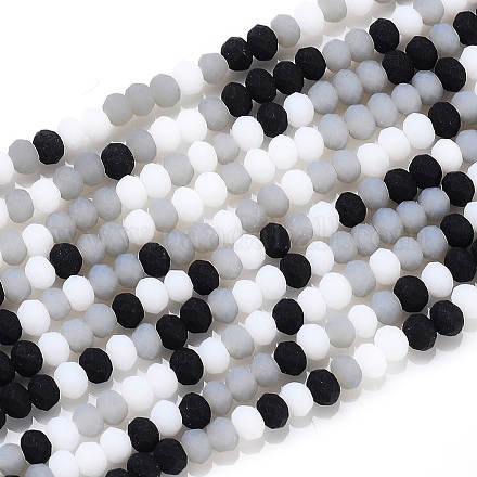Chapelets de perles en verre à facettes X-GLAA-F106-B-F08-1