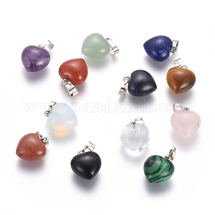 Natural & Synthetic Mixed Stone Pendants G-J386-H-1