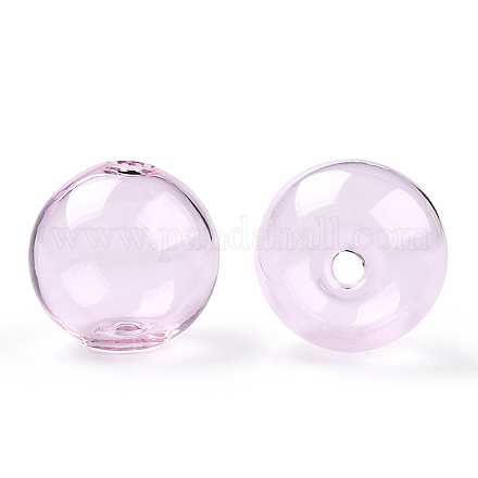 Cuentas de globo de vidrio de borosilicato alto de golpe transparente GLAA-T003-09A-1