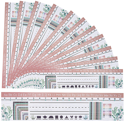 25 placa rectangular de papel para nombres de manuscritos. DIY-WH0491-09B-1