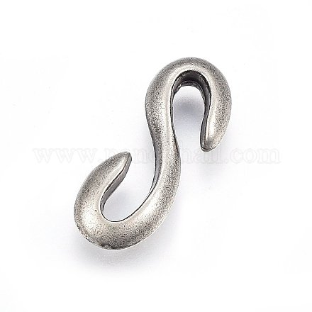 Tibetan Style Alloy Hook and S-Hook Clasps PALLOY-F210-03AS-1