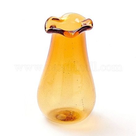 Miniature Glass Vase Ornaments AJEW-Z006-01B-1
